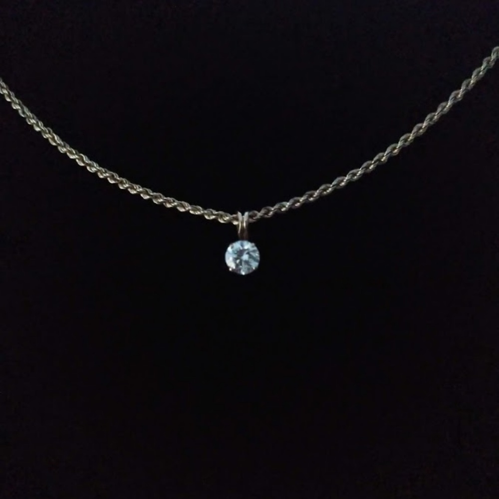Round Brilliant Cut Diamond Necklace